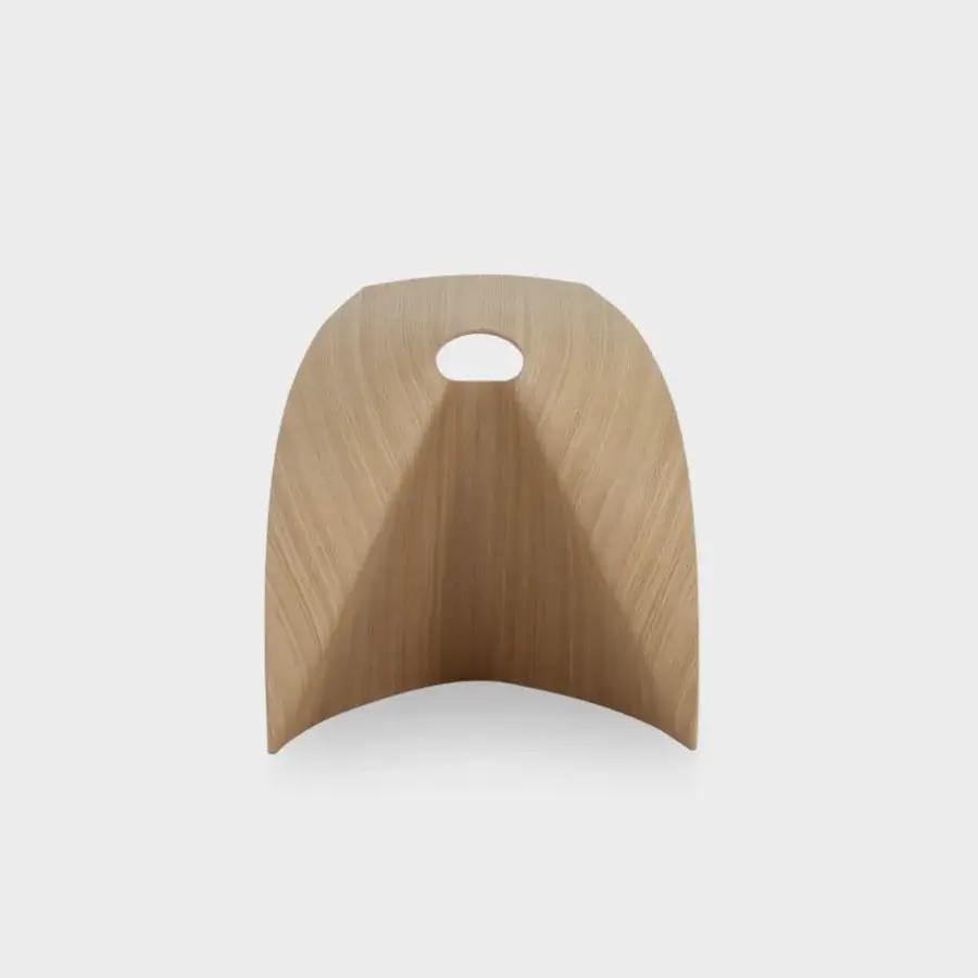 Distinguished Lapalma AP stool crafted from moulded plywood in a uniform light brown with a matte finish