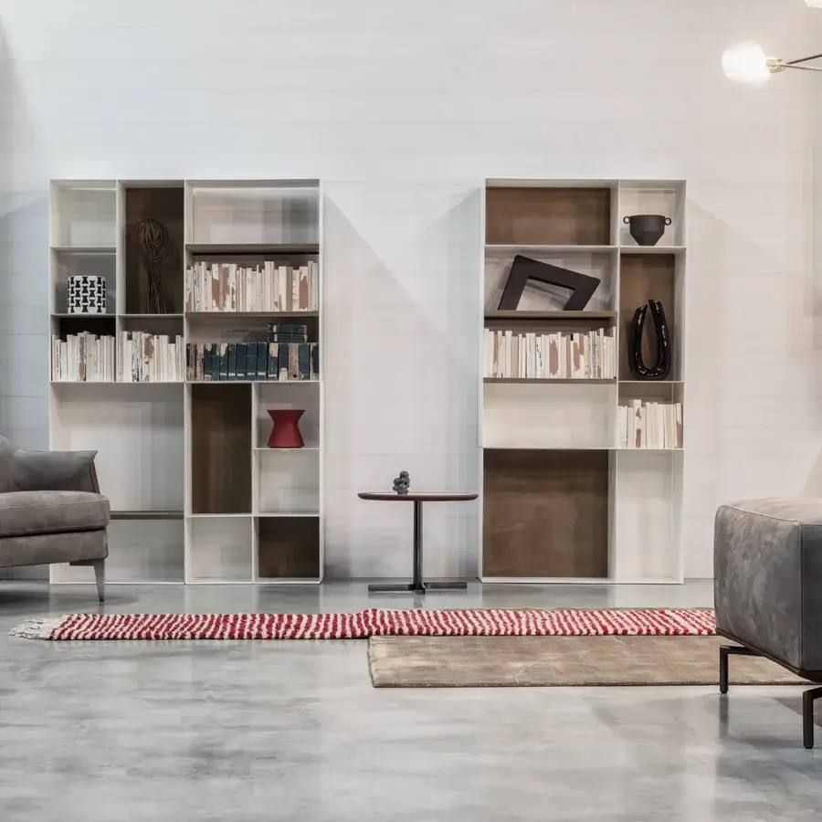 Captivating Cierre1972 Bohème lounge chair with matte gray textile upholstery and dark brown accents built with slim metal legs