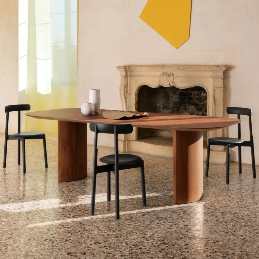 Exceptional Miniforms Bice chair in a dark matte finish boasts a unique flap-ears backrest crafted in Italy and award-winning design