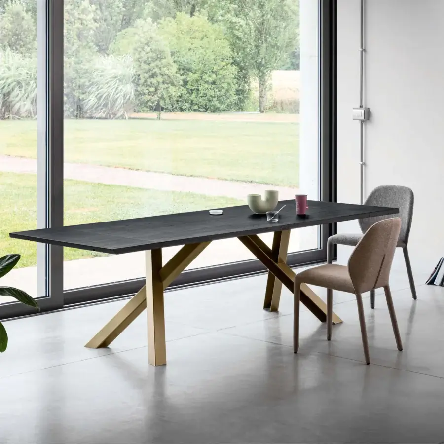 Elegant Miniforms Dumbo chair with light brown textile upholstery and matte finish crafted in Italy