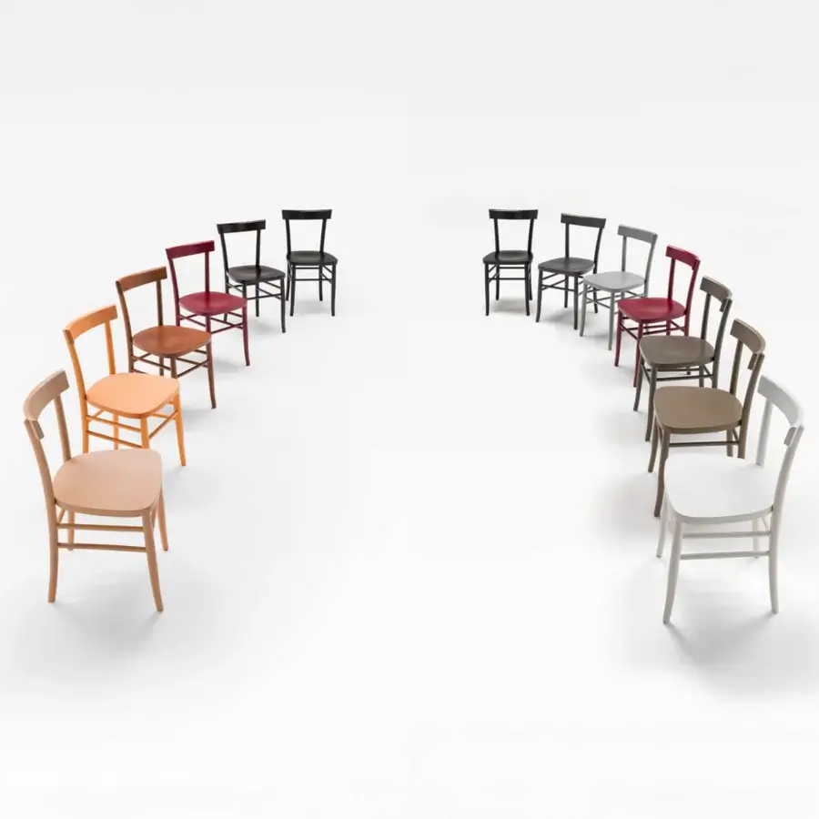 Exceptional Casamania Cherish chair crafted in Italy with smooth wood and geometric form embodying modern formality