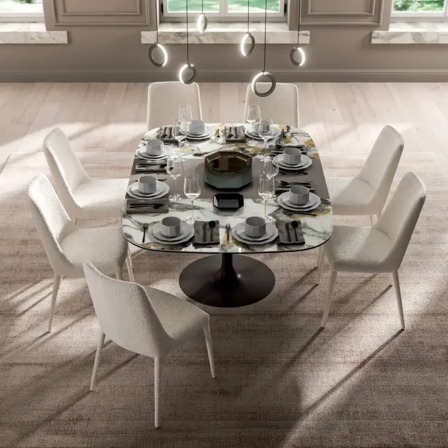 Distinguished Ozzio Italia Sole suspension lamp crafted in metal with a matte finish emitting a soft neutral white glow