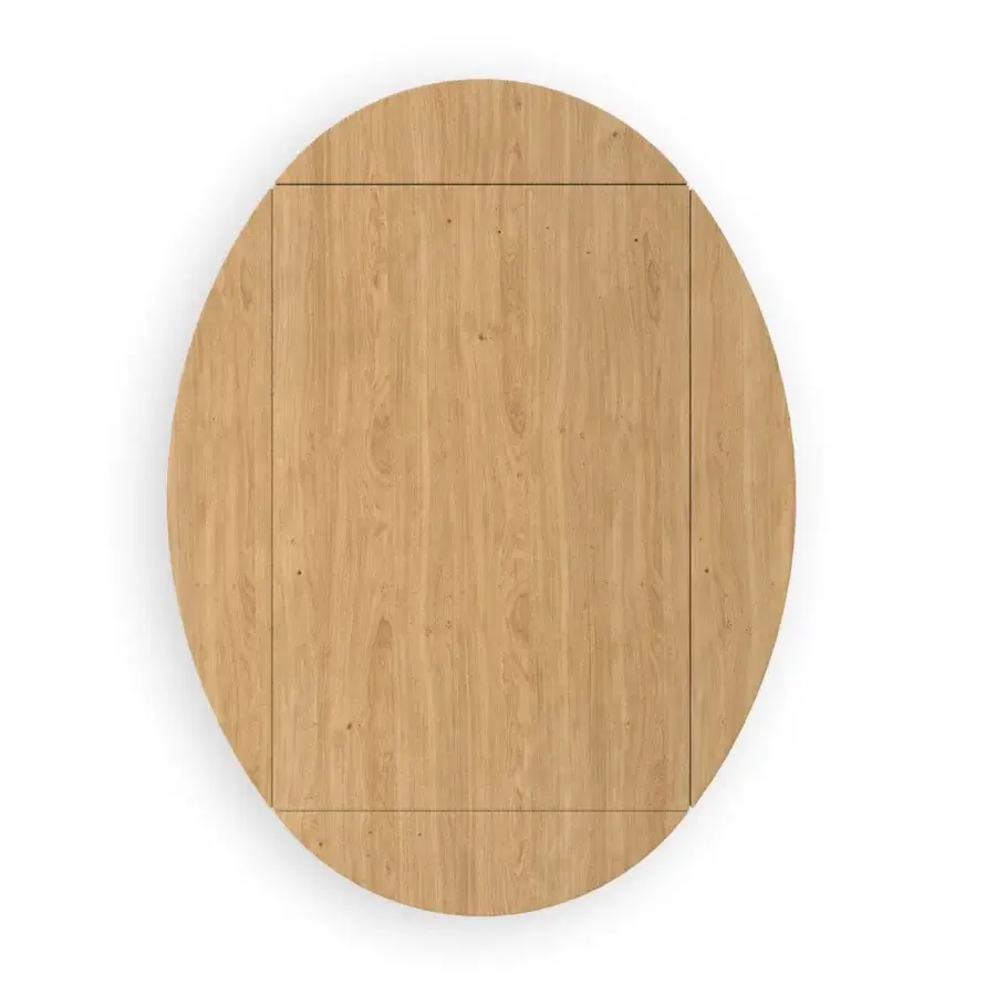 Distinguished Ozzio Italia Ellis transformable coffee table in light natural wood with a crossing solid wood base