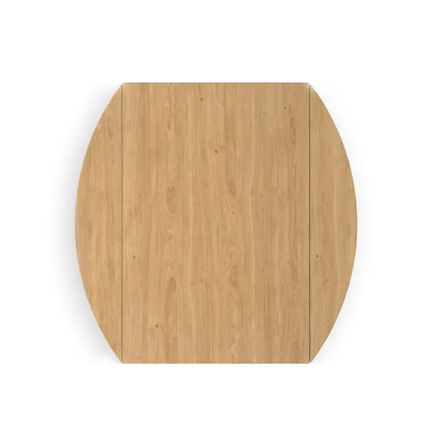 Innovative Ozzio Italia Ellis transformable coffee table in light natural wood with smooth matte finish