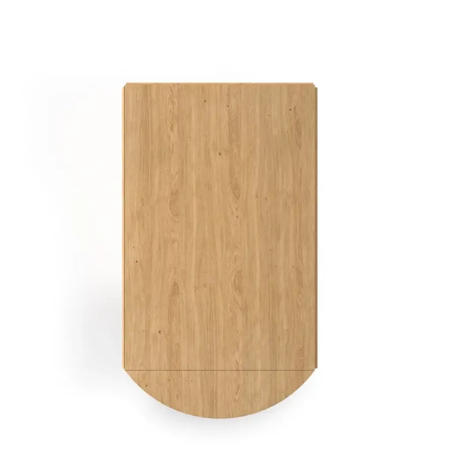 Superior Ozzio Italia Ellis transformable table with light brown wood and matte finish built for adaptable opening positions