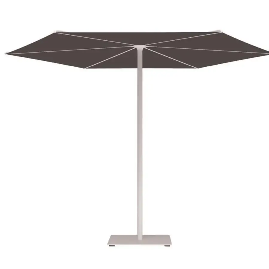 Exceptional Royal Botania Oazz umbrella with automatic opening, octagonal canopy in a dark tone and coated aluminum construction