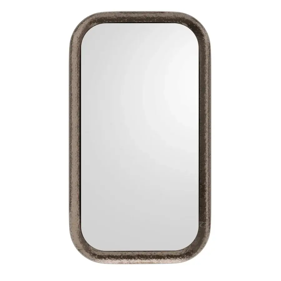 Distinguished Ozzio Italia Raggio mirror crafted with beveled etched glass and a bronze-toned back-silvered frame