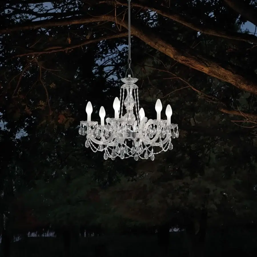 Superior Masiero DRYLIGHT Chandelier outdoor lighting built in clear methacrylate with a glossy finish