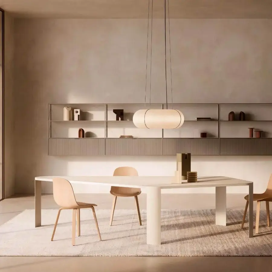 Distinguished MDF Italia Press chair crafted in bleached beech plywood with innovative three-dimensional veneer and curved form