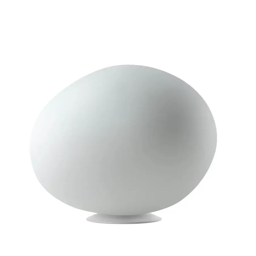 Elegant Foscarini Gregg Outdoor lamp with rotationally molded polyethylene diffuser and epoxy powder-coated zinc alloy base in matte white finish