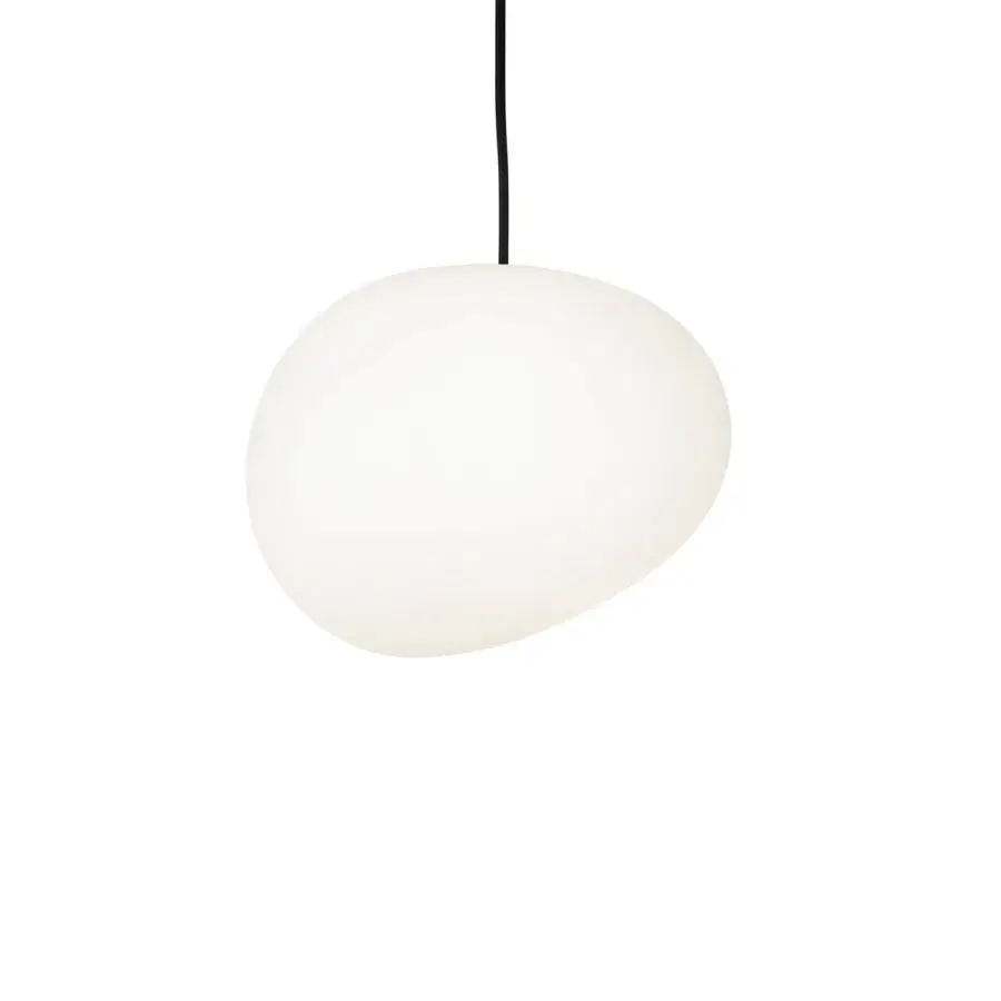 Superior Foscarini Gregg Outdoor suspension lamp with rotationally molded polyethylene diffuser and smooth matte off-white finish