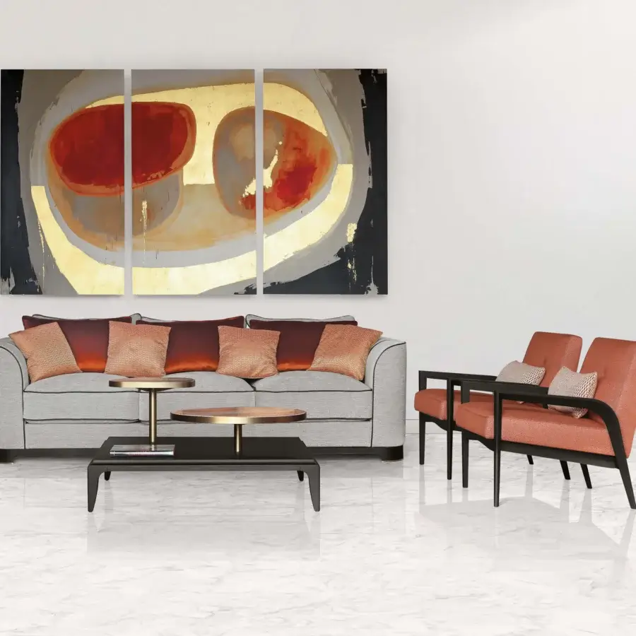 Distinguished BelMondo by Bellotti Ezio Pleiadi coffee table with rotating matte gold accent trays and sleek black top