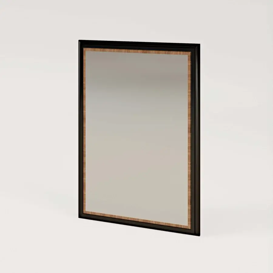 Distinguished BelMondo by Bellotti Ezio Lexington Avenue mirror with dual matte frames offering balanced proportions and clean lines
