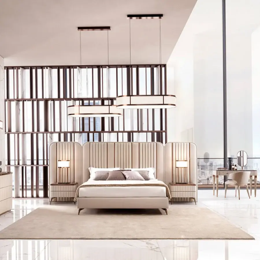 Exceptional DV Home Collection Tiffany mirror with shining stainless steel frame and multilayered natural mirror finish