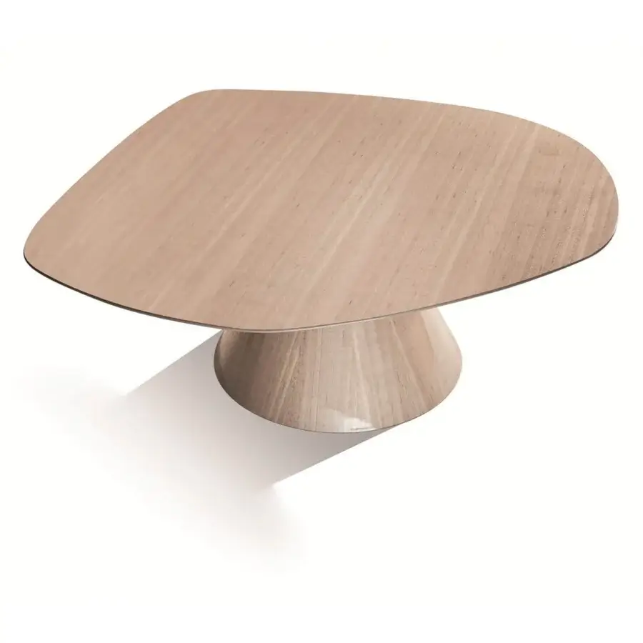 Superior Costantini Pietro Chelsea and Tribeca coffee table crafted in wood with matte Castagno Toscano finish