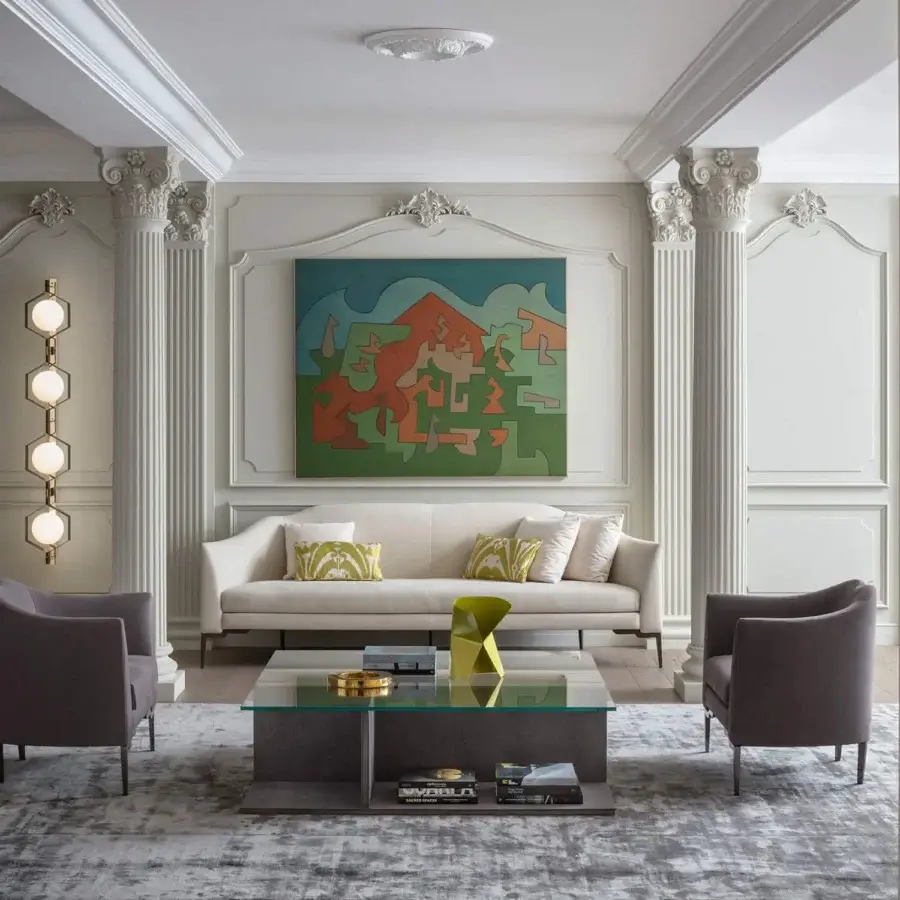 Distinguished OAK Assolo coffee table with square extra clear glass and cool matte grey open shelving built with metallic finish threads