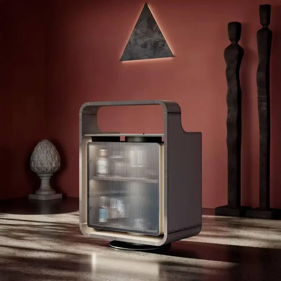 Hugo Wood Bar With Glass Froster #6