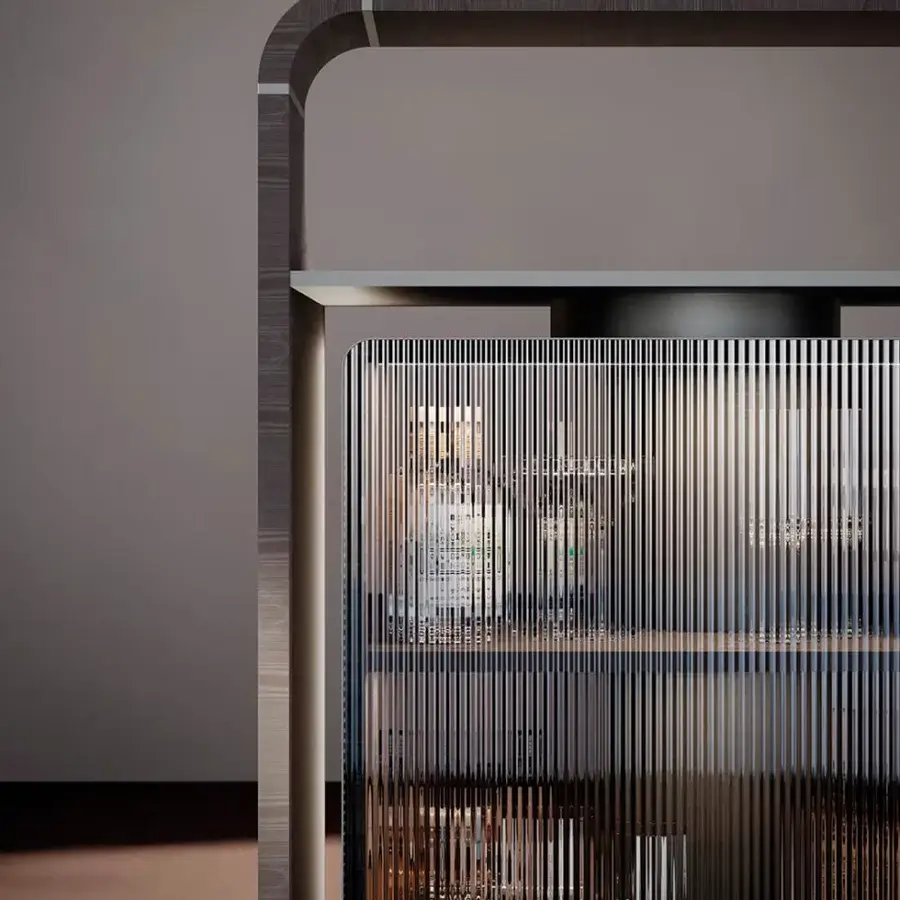 Hugo Wood Bar With Glass Froster #7