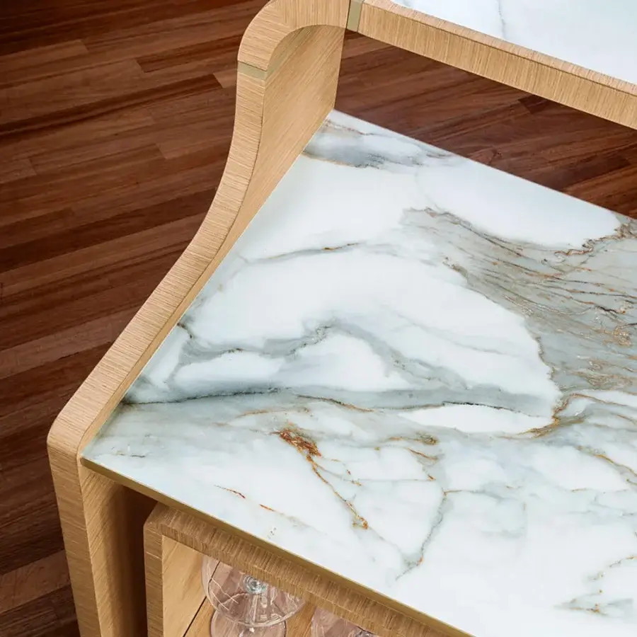 Hugo Wood Bar With Glass Froster #15