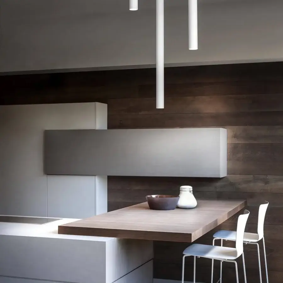 Distinguished Lodes A-Tube ceiling lamp with three cylindrical tubes and matte white finish