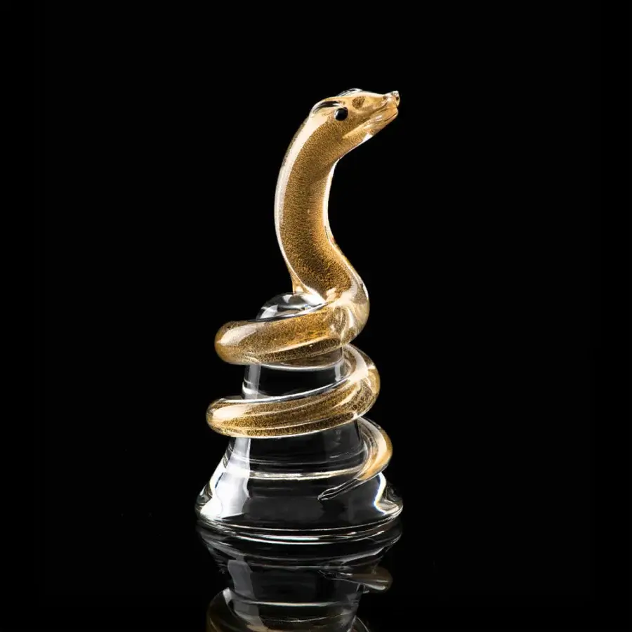 Snake On The Base Decorative Sculpture #1