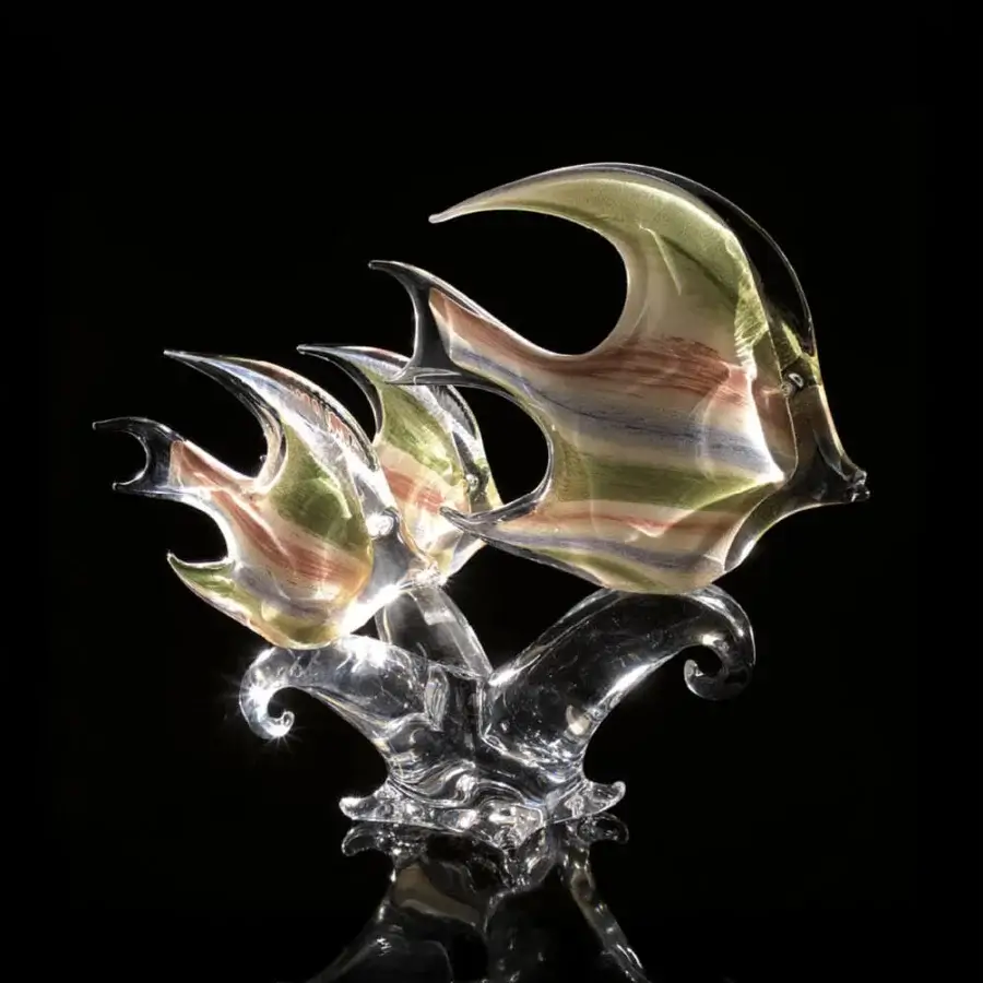 Fish Angel Family Decorative Sculpture #2