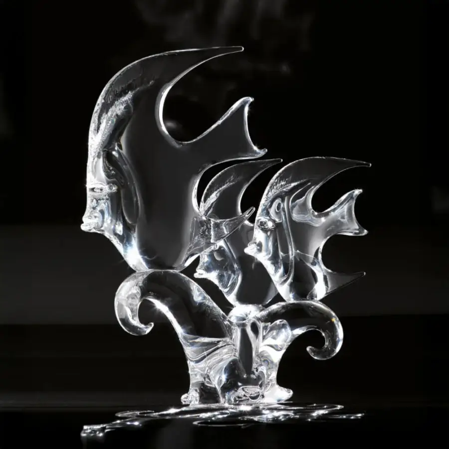 Fish Angel Family Decorative Sculpture #1