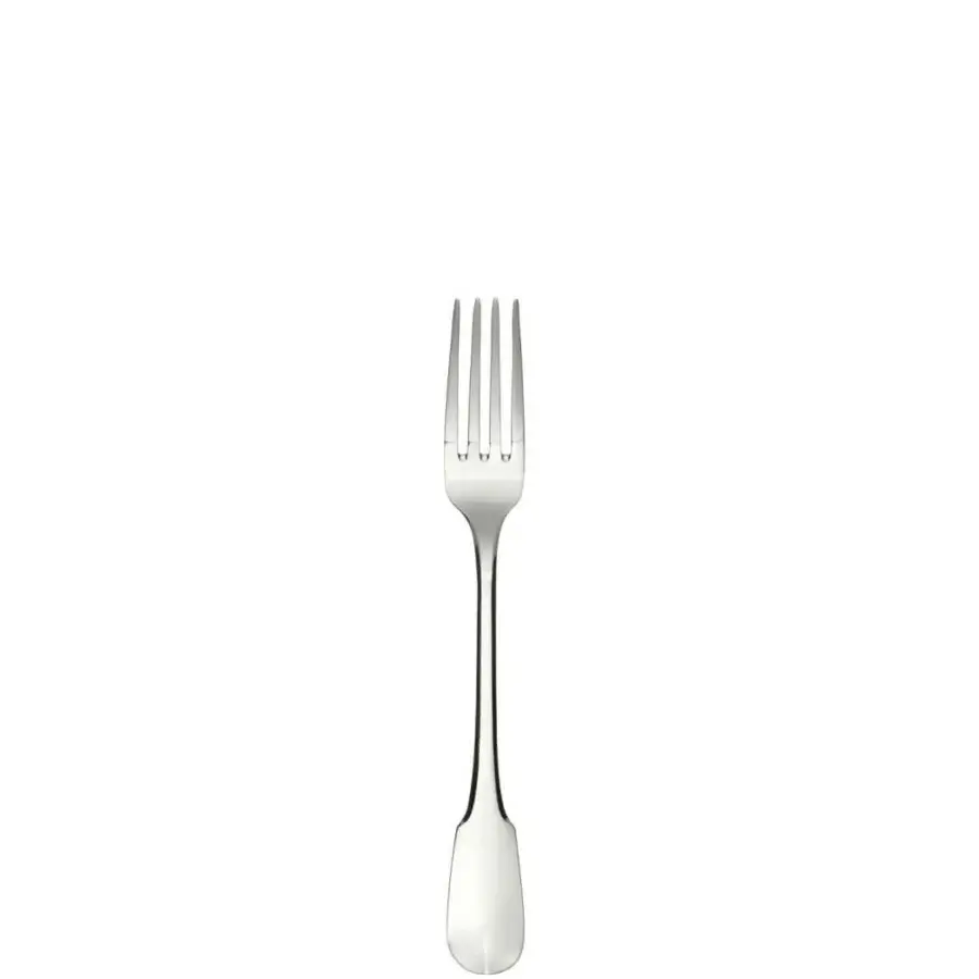 Distinguished Schiavon Scudo cutlery set crafted from silver or silver-plated alpaca with a glossy, highly polished finish