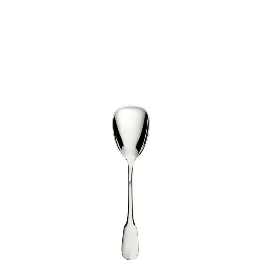 Elegant Schiavon Scudo cutlery set crafted from silver-plated alpaca with a highly polished glossy finish
