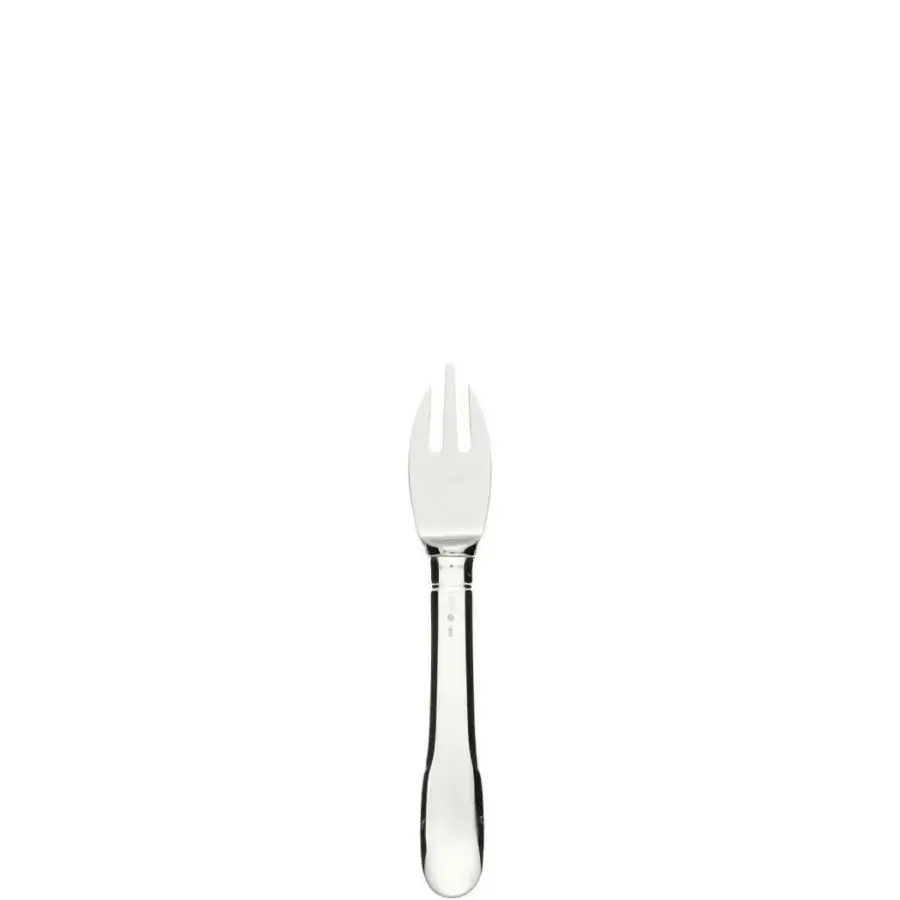 Distinguished Schiavon Scudo cheese cutlery crafted in silver-plated alpaca with a polished finish and gently curved lines