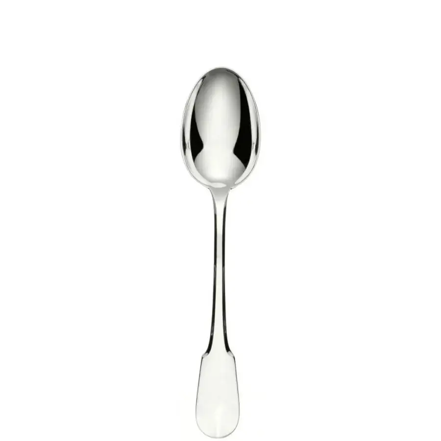 Exquisite Schiavon Scudo serving cutlery crafted from silver-plated alpaca with hand-finished curved lines for lasting beauty