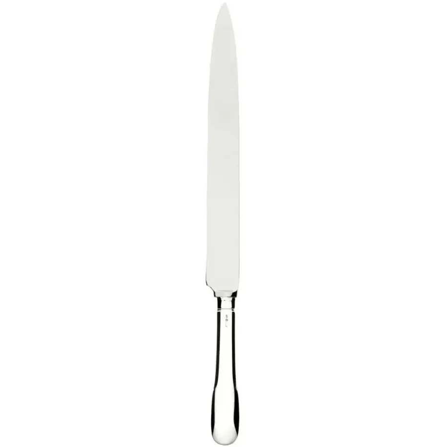 Exclusive Schiavon Scudo cutlery set crafted with a highly polished silver-plated alpaca handle and stainless steel blade