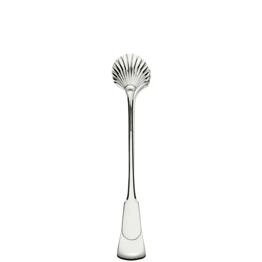 Superior Schiavon Scudo serving cutlery crafted from silver or silver-plated alpaca with a highly reflective glossy polish