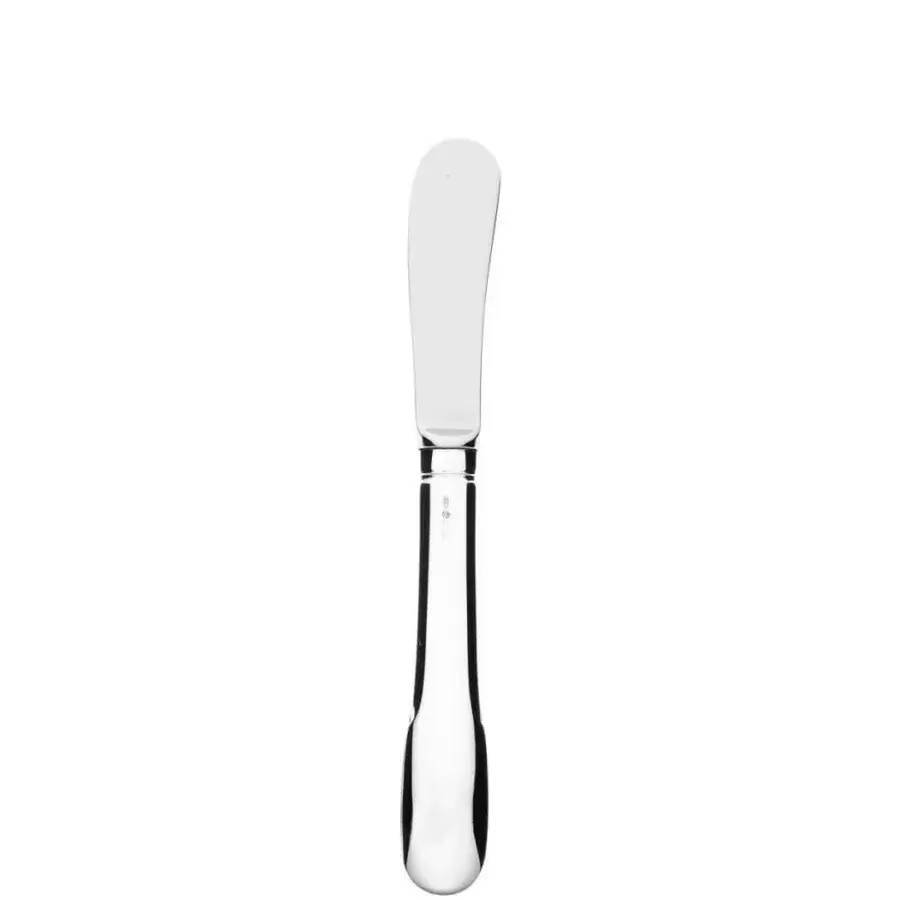 Elegant Schiavon Scudo serving cutlery crafted in silver-plated alpaca with a highly polished glossy finish