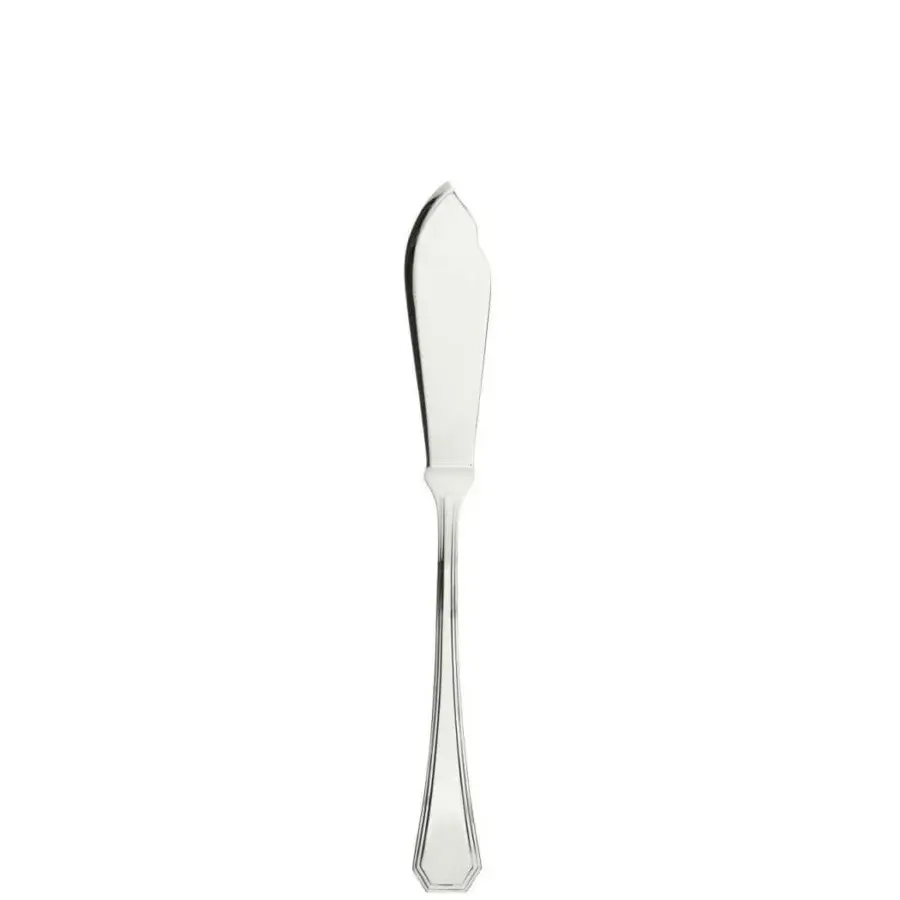 Elegant Schiavon Ottogonale seafood cutlery crafted in silver and stainless steel with a glossy surface