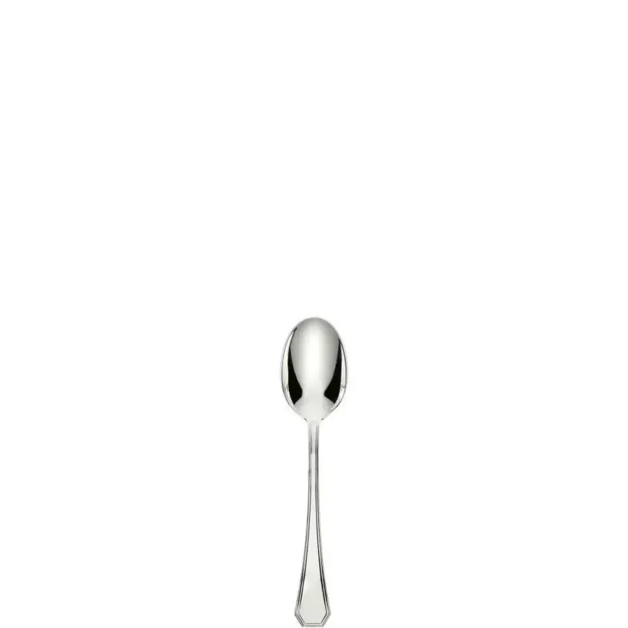 Distinguished Schiavon Ottogonale teaspoon crafted in polished silver with gently curved lines and a subtly flared handle