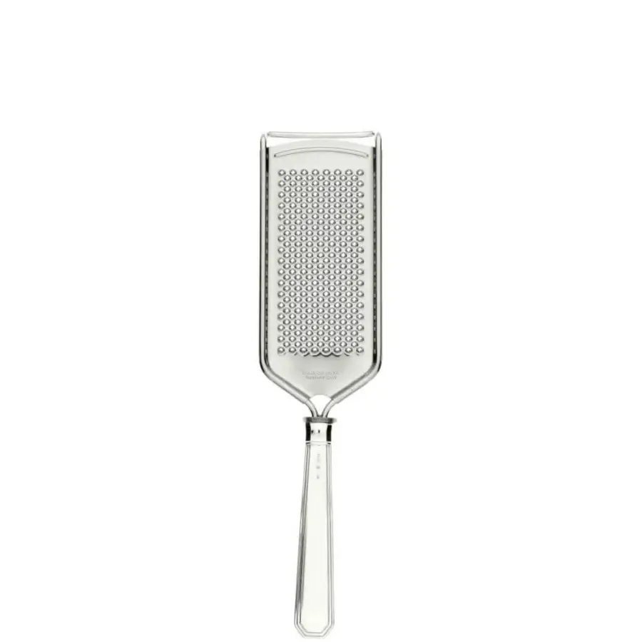 Superior Schiavon Ottogonale cheese cutlery crafted from stainless steel joined to a radiant silver handle with a polished finish