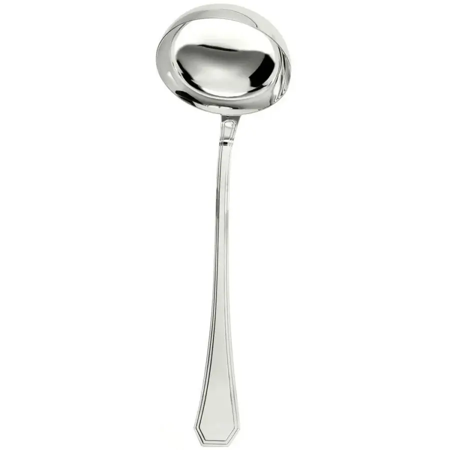 Superior Schiavon Ottogonale serving cutlery crafted from enduring silver with a hand-finished slender silhouette