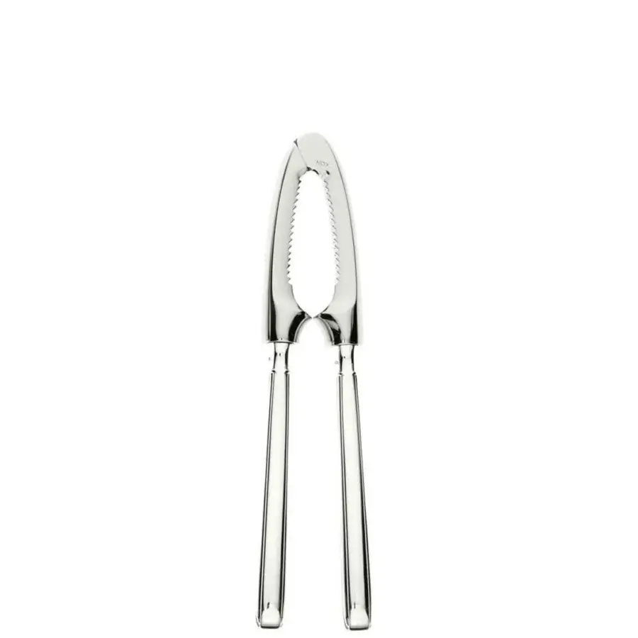Elegant Schiavon Ottogonale serving cutlery built with stainless steel joined to a silver handle, displaying polished finish