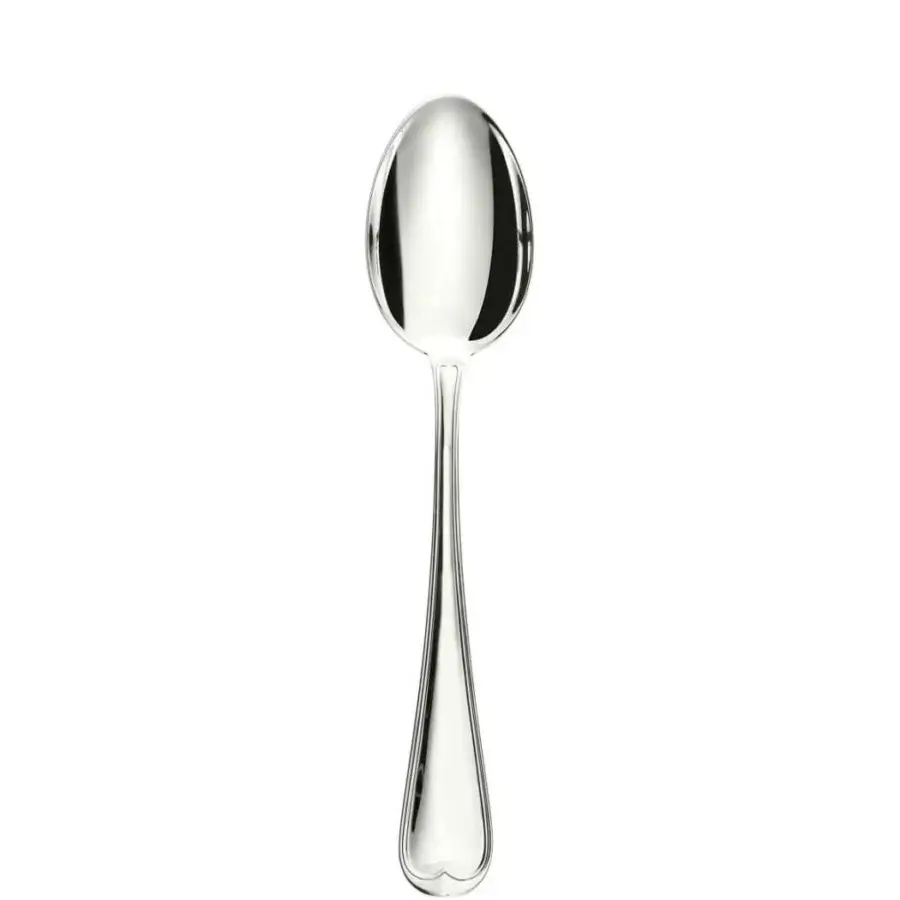 Superior Schiavon Mauriziano 5-piece cutlery set in silver-plated alpaca with harmonious curves and a glossy finish