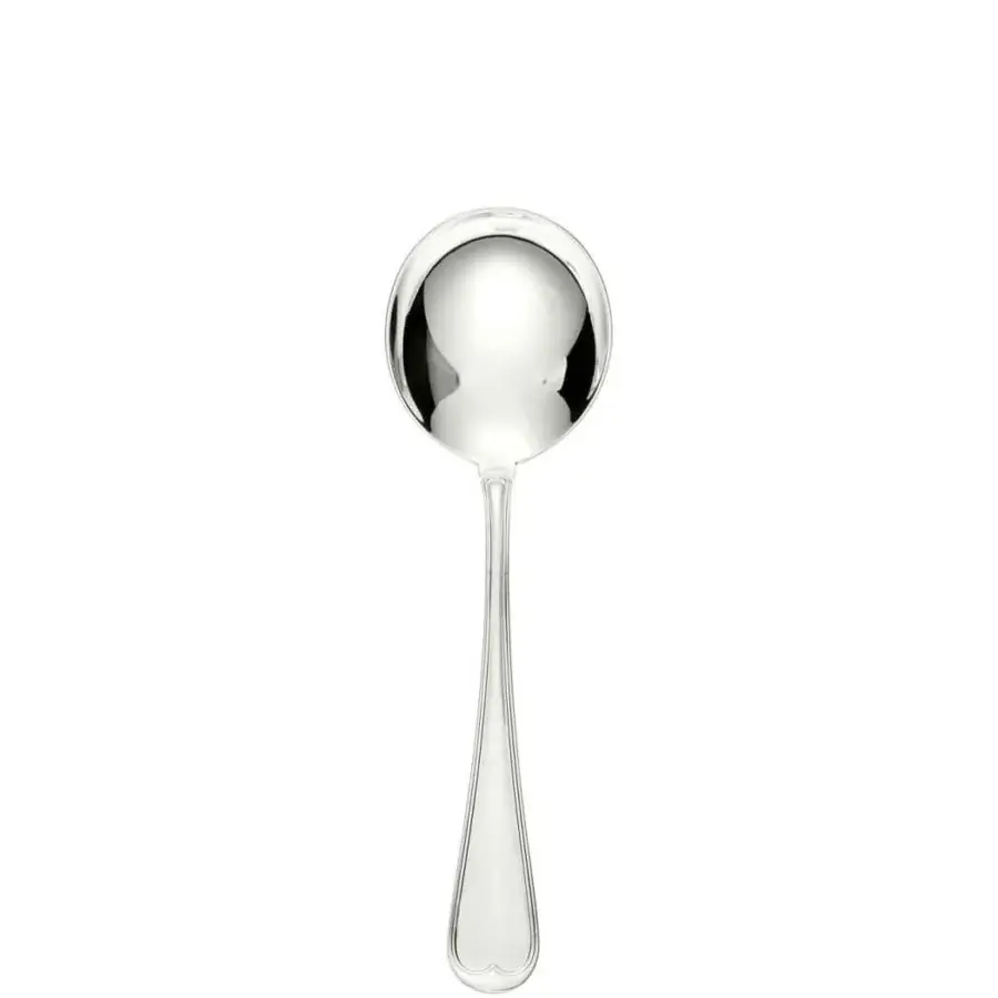 Captivating Schiavon Mauriziano 5-piece cutlery set crafted in silver-plated alpaca with a glossy, polished finish