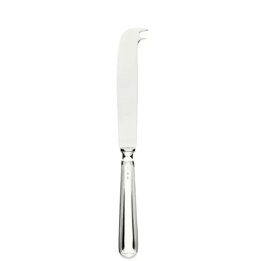 Elegant Schiavon Mauriziano Cheese Cutlery crafted in silver-plated alpaca with a highly polished glossy finish