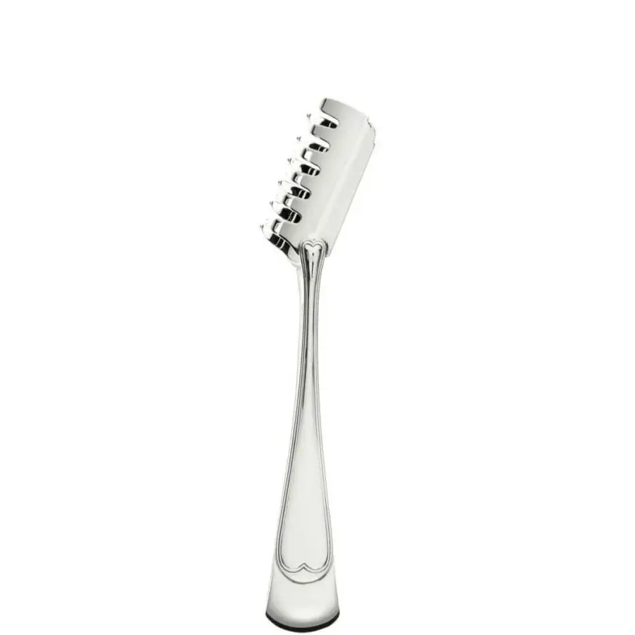 Lavish Schiavon Mauriziano serving cutlery crafted from silver-plated alpaca with gracefully curved lines and a hand-finished polish