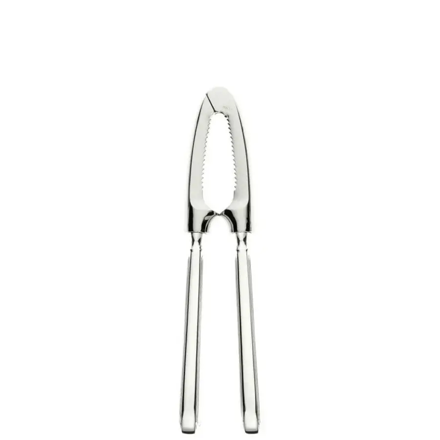 Lavish Schiavon Mauriziano serving cutlery crafted in polished silver-plated alpaca with a symmetrical form and glossy finish