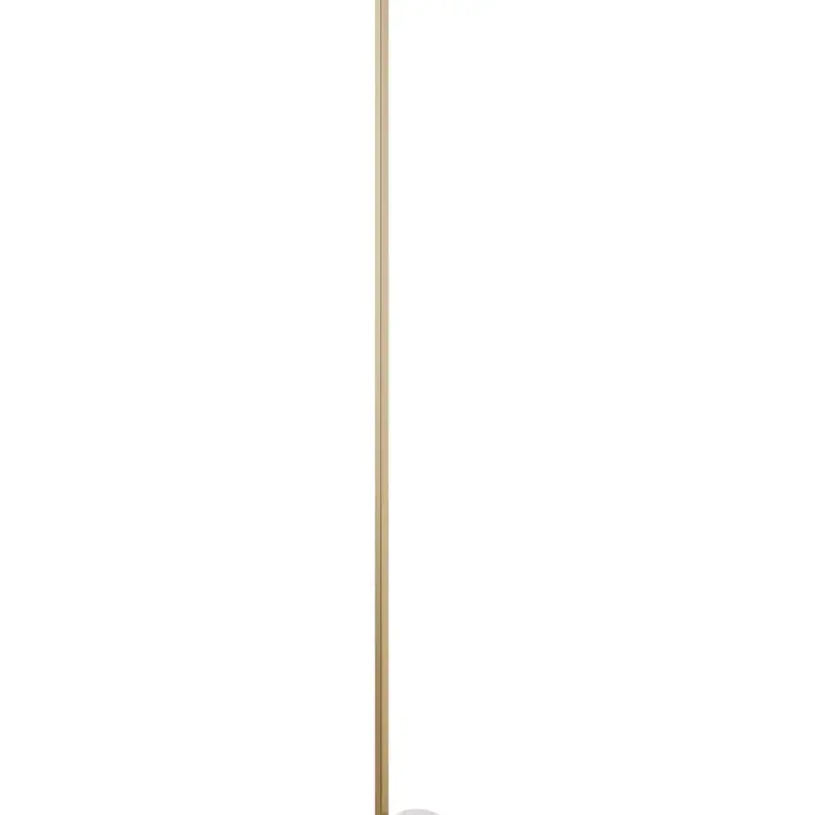 Superior Italamp Regolo floor lamp with sleek metal, calacatta gold marble, and refined satin finish