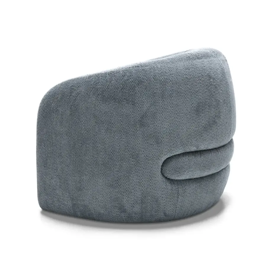 Exceptional Arketipo Touch Me lounge chair in textured woven fabric with matte finish