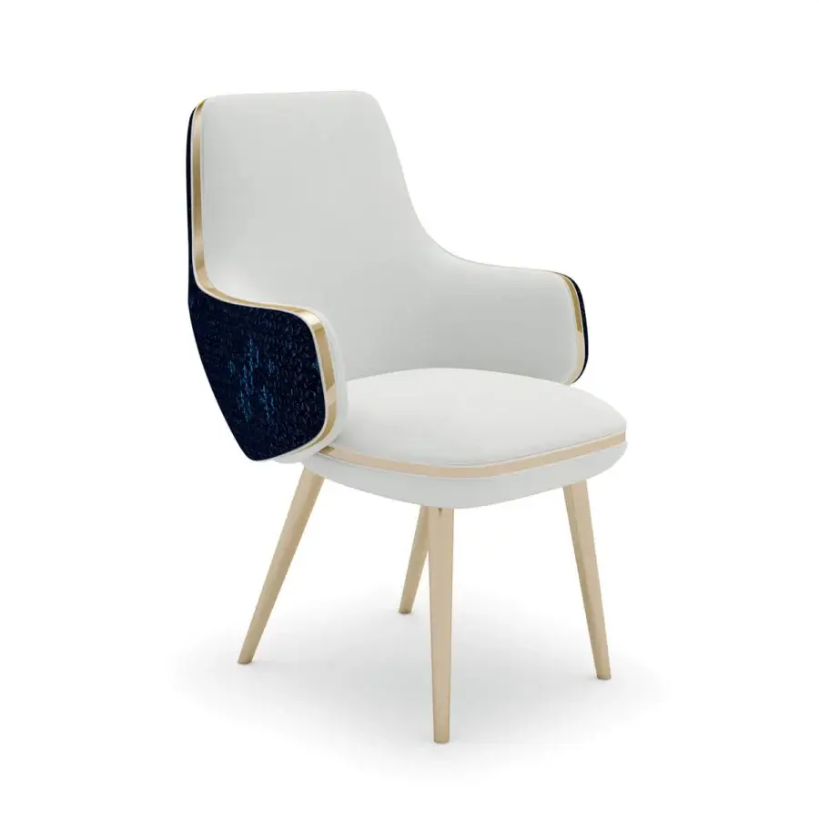 Exceptional Sicis Monrò armchair crafted with solid wood, plywood and comfortable polyurethane foam with a coated lacquered finish