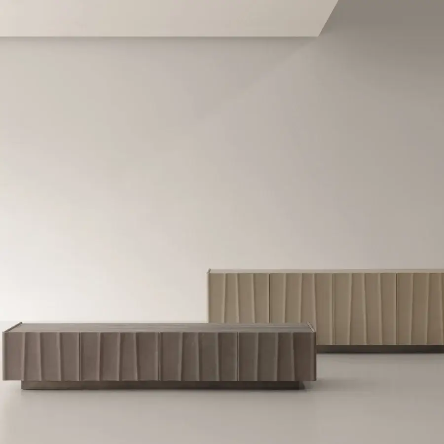 Elegant Cierre1972 Dune sideboard crafted from wood with a muted beige tone and smooth matte finish