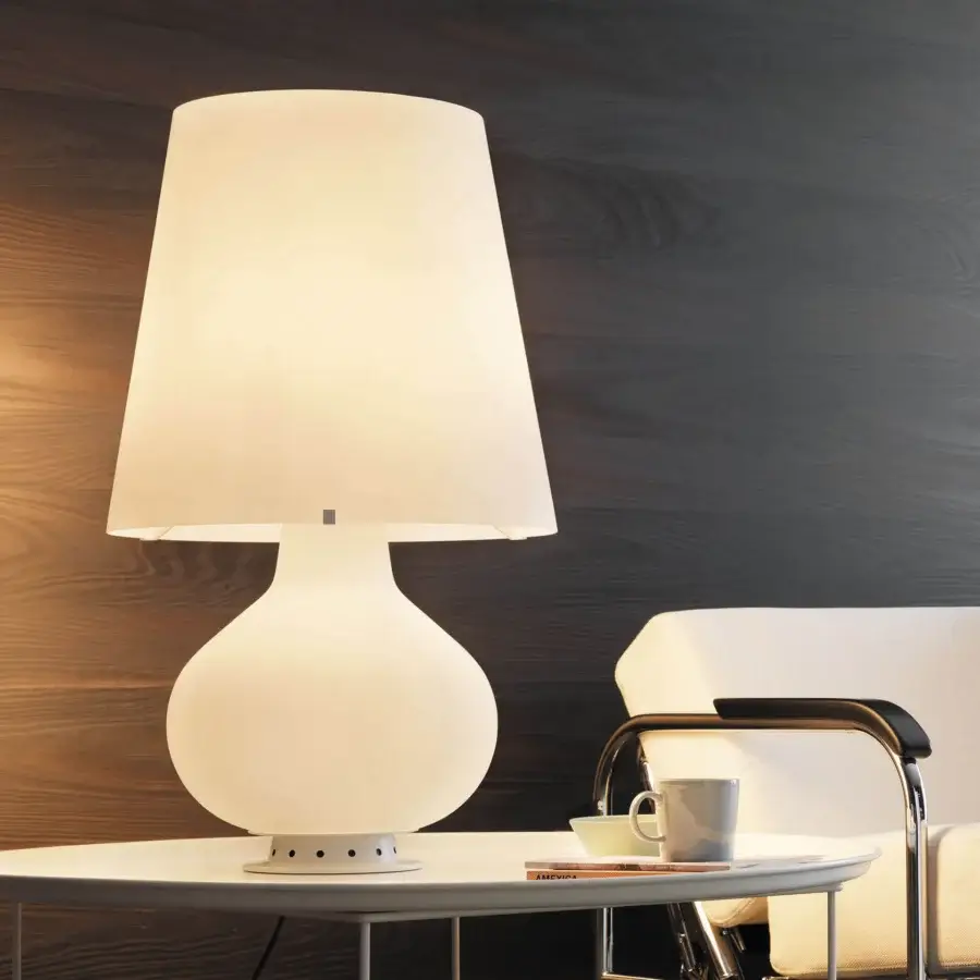 Superior FontanaArte Fontana 1853 lamp in translucent synthetic material with a soft diffused white finish