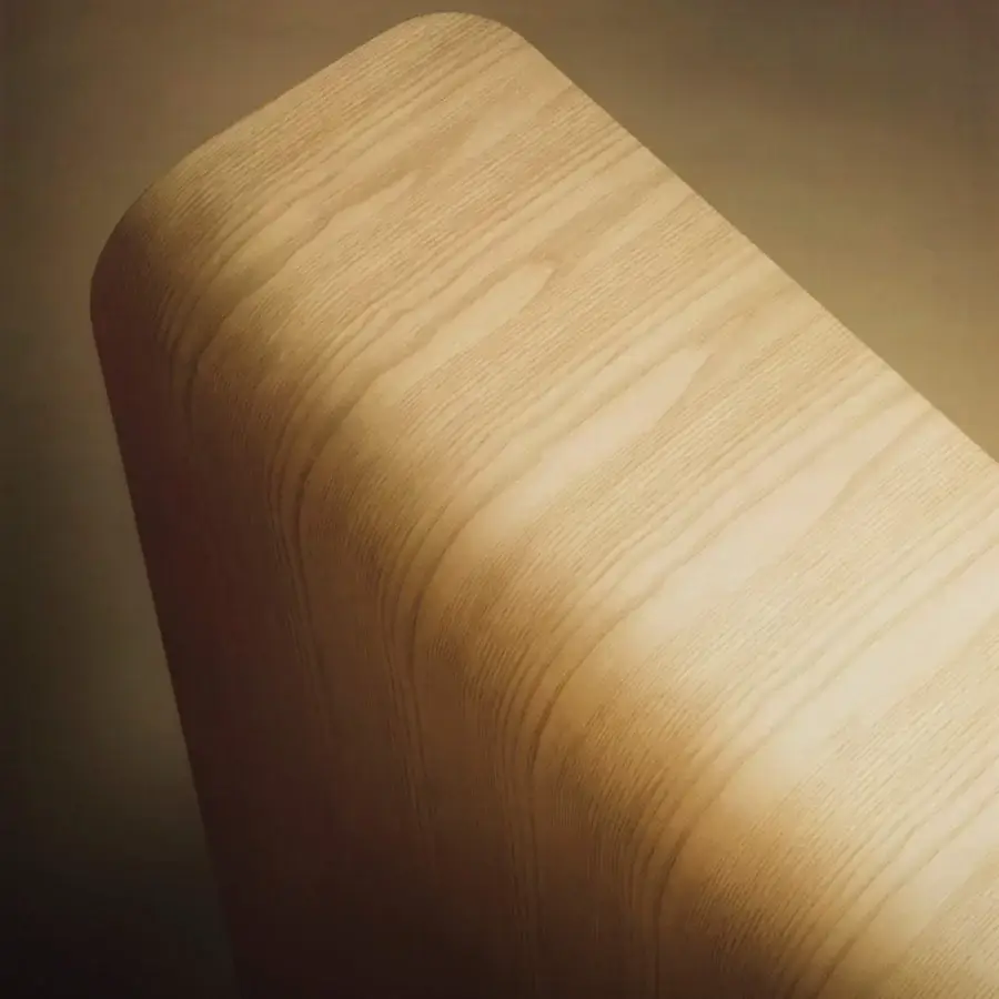 Exceptional Bolzan Letti Courtoisie headboard crafted with ash veneer and fine Dedar fabric in a satin finish